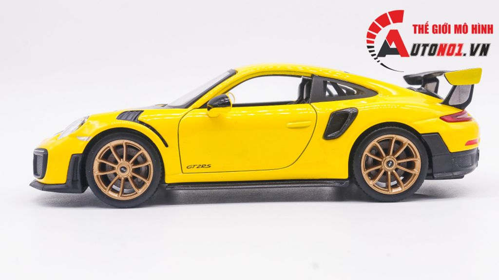 MÔ HÌNH XE PORSCHE 911 GT2 RS 2018 YELLOW 1:24 MAISTO 5749