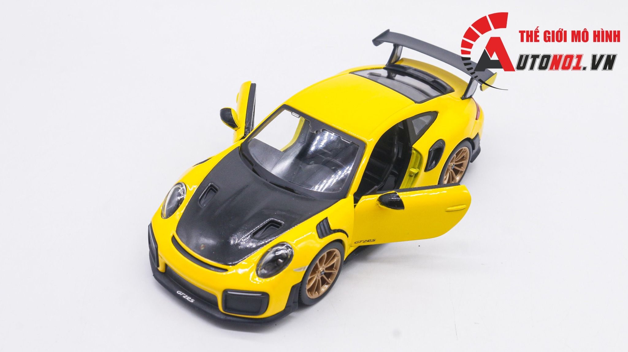  Mô hình xe Porsche 911 Gt2 Rs 2018 Yellow 1:24 Maisto 5749 