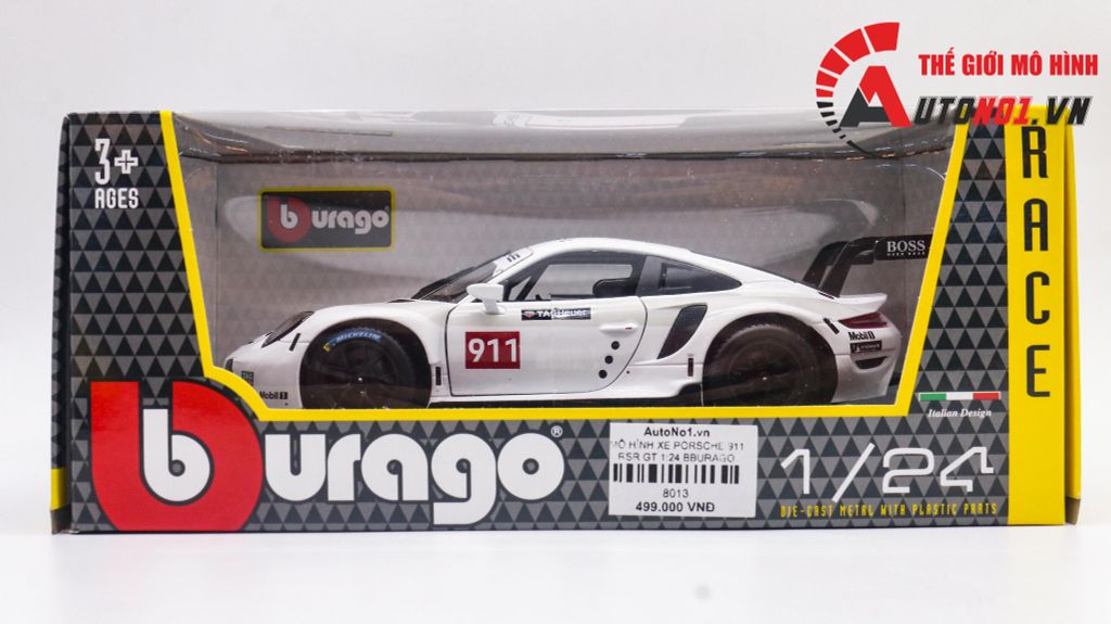 MÔ HÌNH XE PORSCHE 911 RSR GT 1:24 BBURAGO 8013