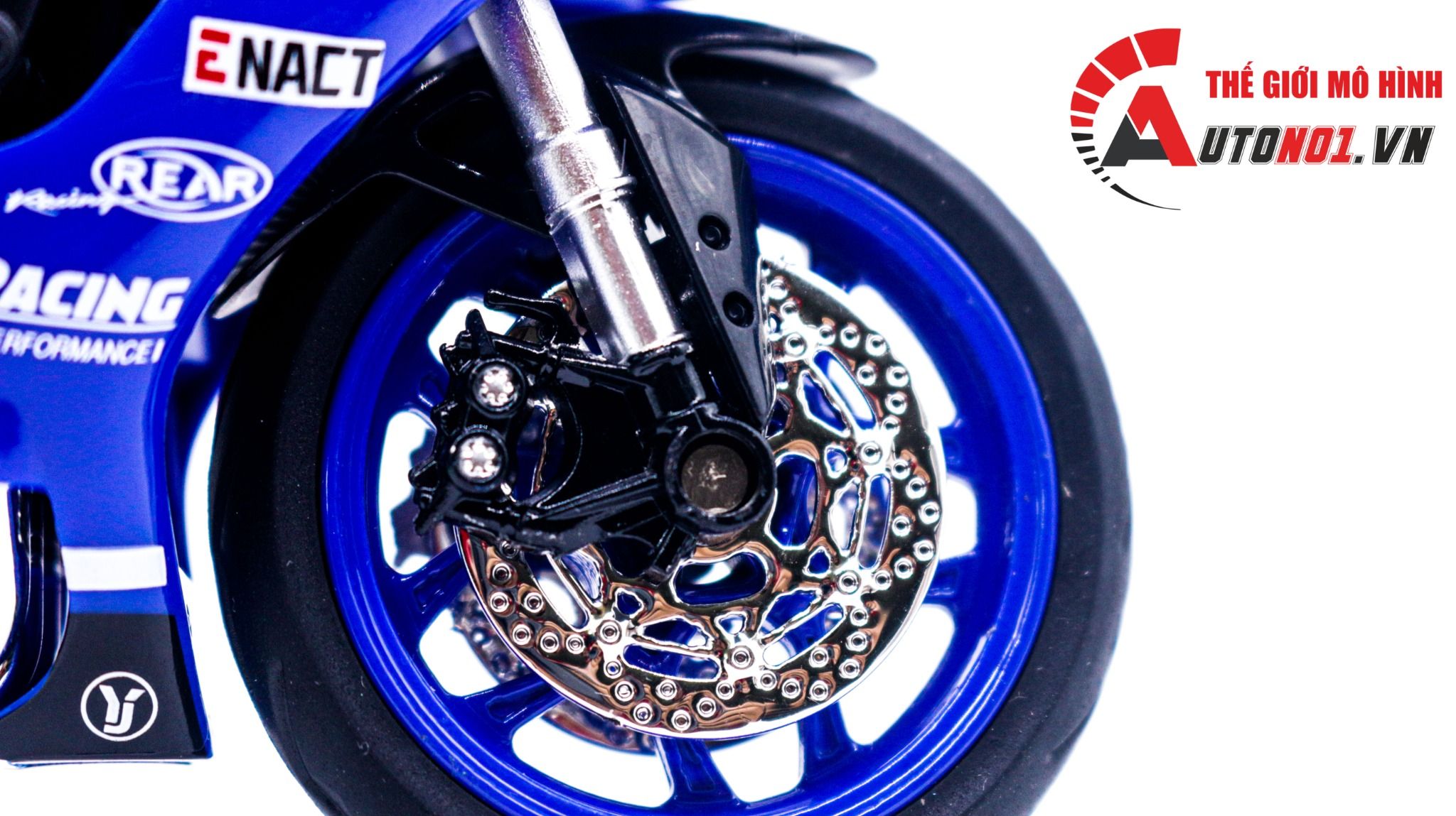  Mô hình xe Yamaha R1M Blue WSBK tỉ lệ 1:12 Jiaye Model MT057 