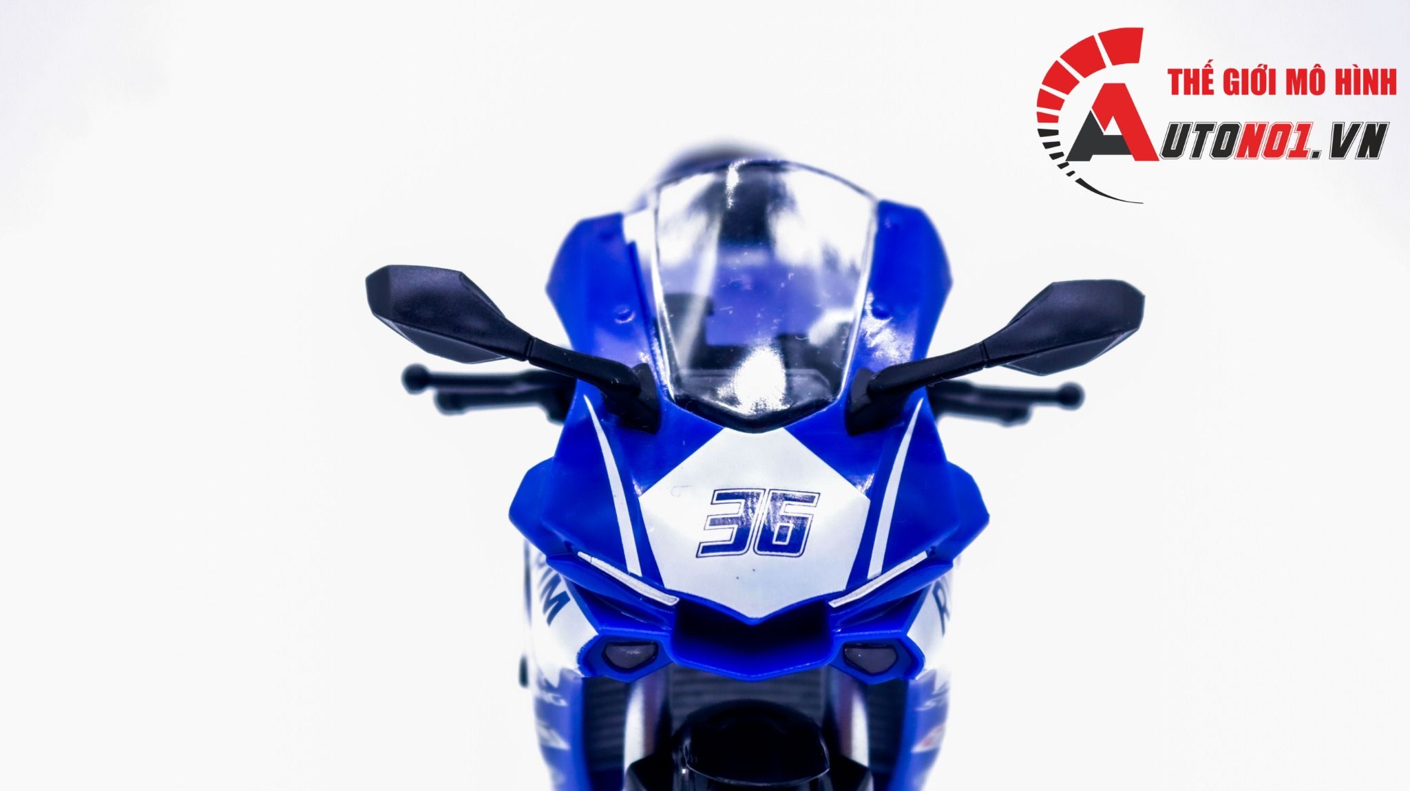  Mô hình xe Yamaha R1M Blue WSBK tỉ lệ 1:12 Jiaye Model MT057 