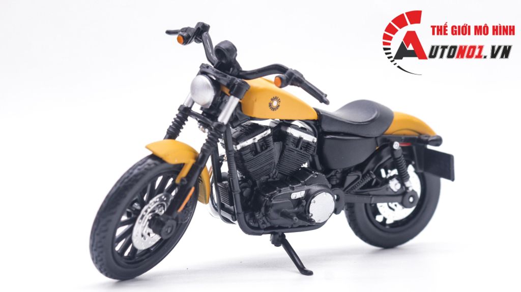 MÔ HÌNH HARLEY DAVIDSON SPORTSTER IRON 883 ORANGE 1:18 MAISTO 7373B