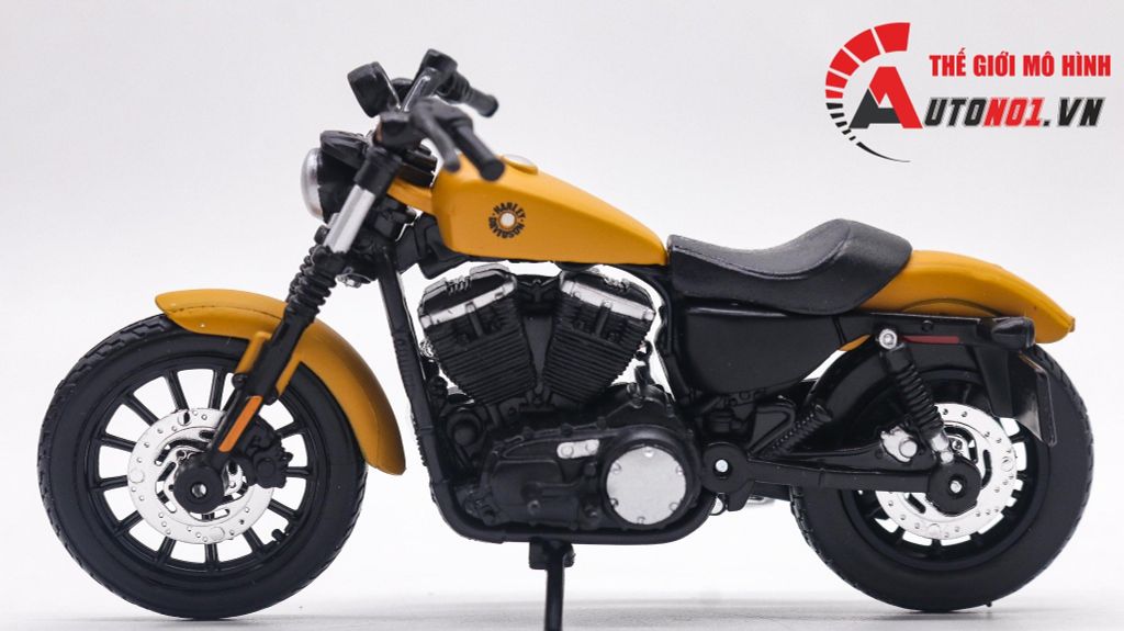 MÔ HÌNH HARLEY DAVIDSON SPORTSTER IRON 883 ORANGE 1:18 MAISTO 7373B