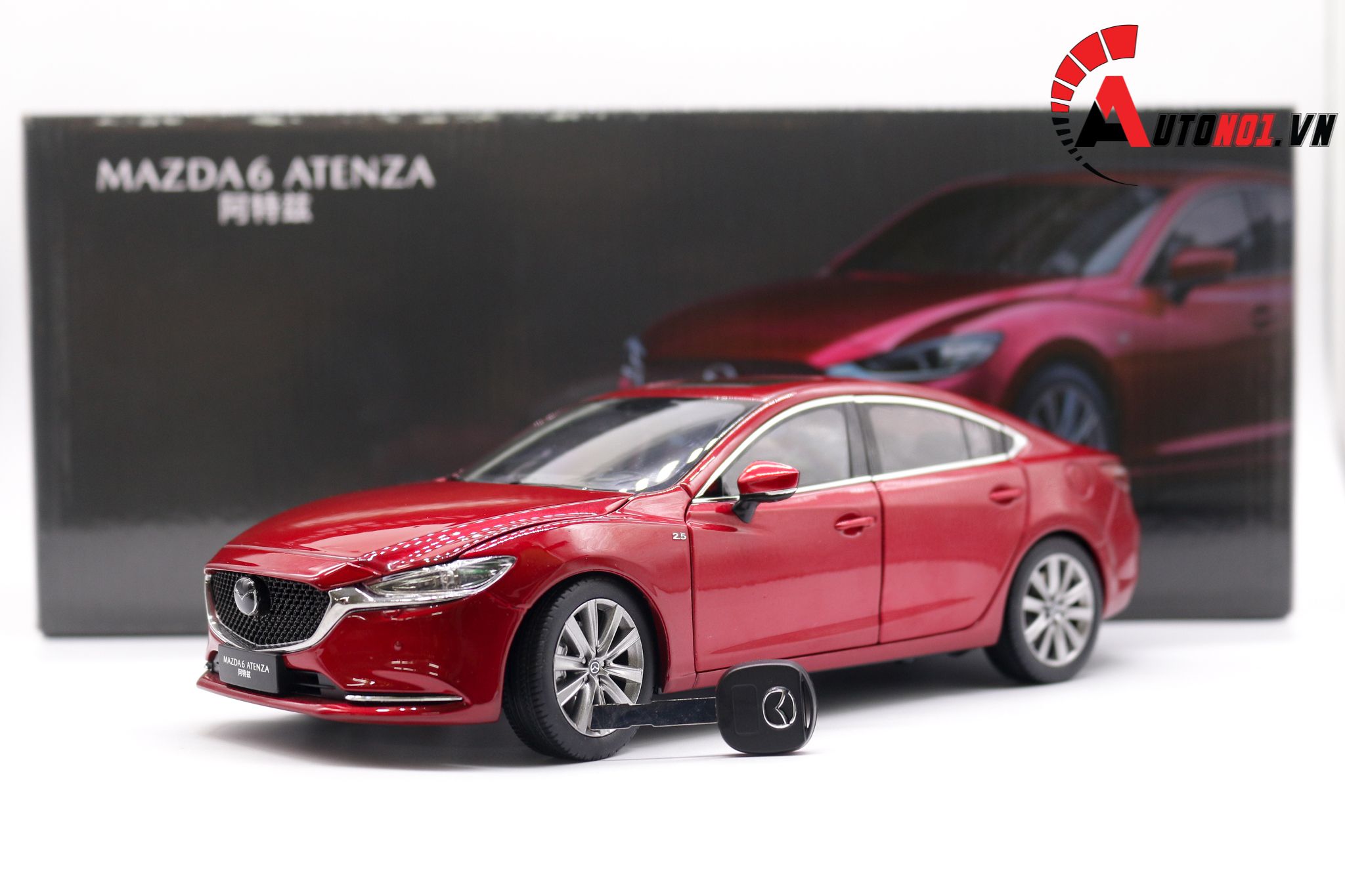  Mô hình xe Mazda 6 Red 2019 1:18 Paudi 7576 