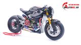  Mô hình xe cao cấp Ducati 1199 Panigale Cafe Racer grey cao cấp độ nồi khô ghi đông mâm căm 1:12 Tamiya D201 