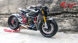  Mô hình xe cao cấp Ducati 1199 Panigale Cafe Racer grey cao cấp độ nồi khô ghi đông mâm căm 1:12 Tamiya D201 