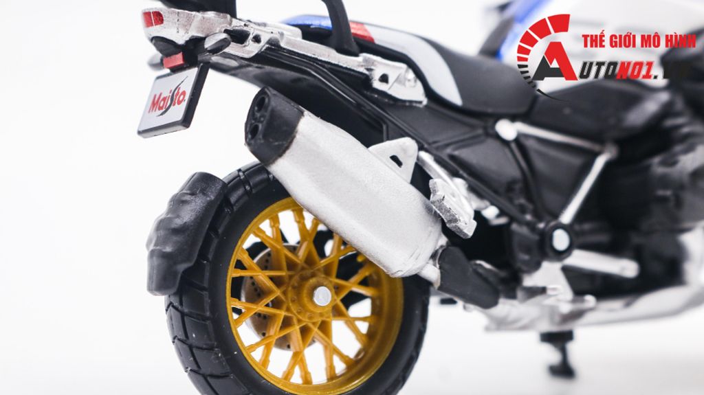 MÔ HÌNH XE BMW R1250 GS WHITE 1:18 MAISTO 8009