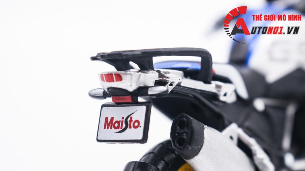 MÔ HÌNH XE BMW R1250 GS WHITE 1:18 MAISTO 8009