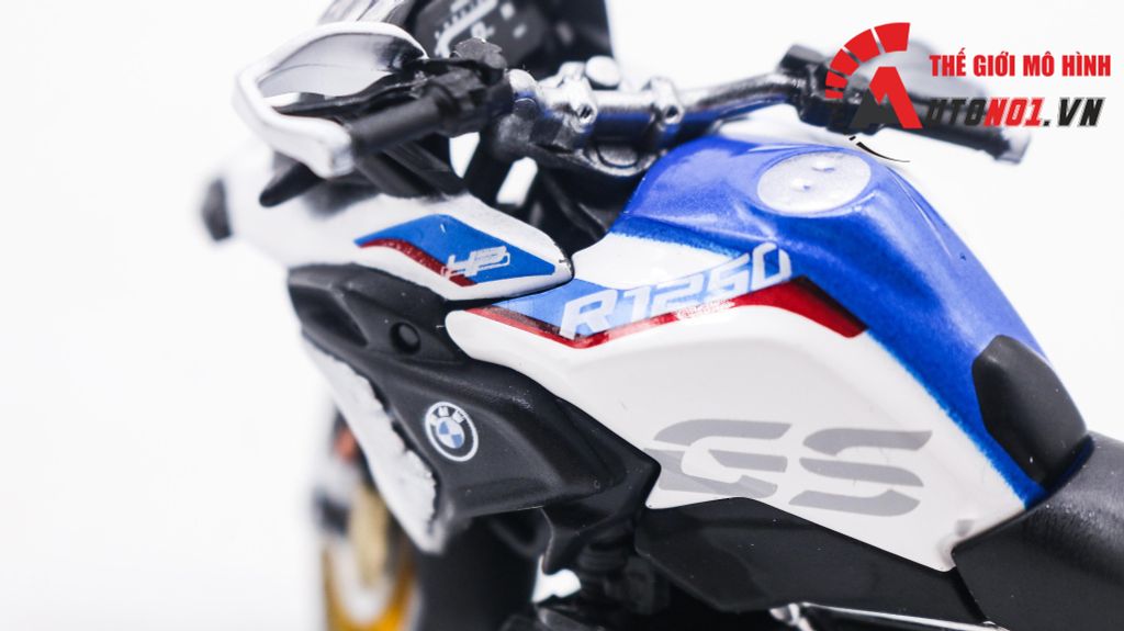 MÔ HÌNH XE BMW R1250 GS WHITE 1:18 MAISTO 8009