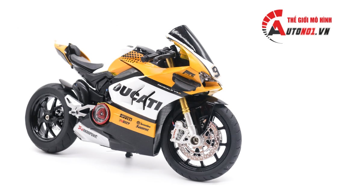  Mô hình xe độ Ducati panigale V4S Mpr Concept độ nồi tỉ lệ 1:12 Autono1 D223L 