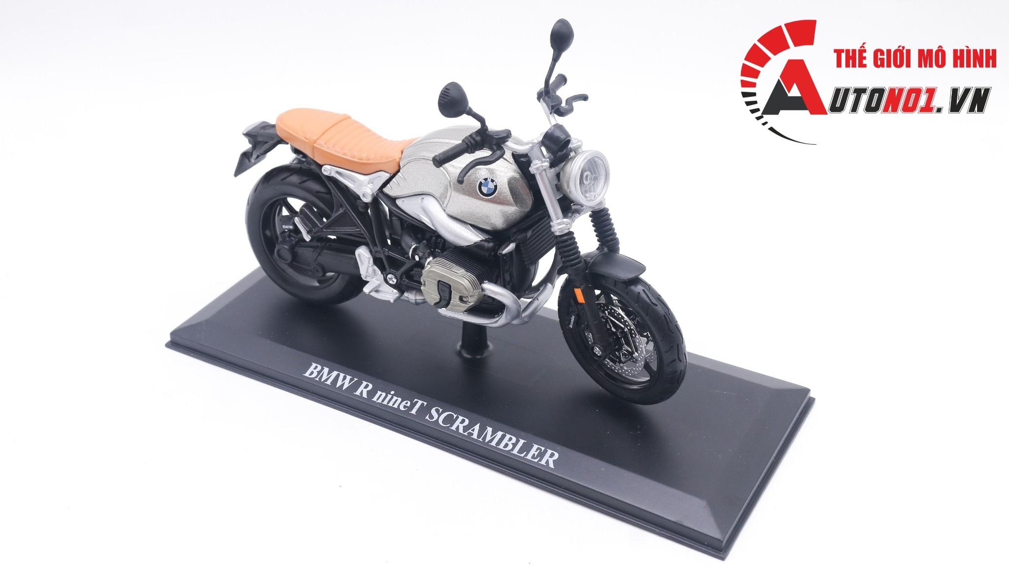  Mô hình xe Bmw r nine t scrambler 1:12 Maisto 6886 