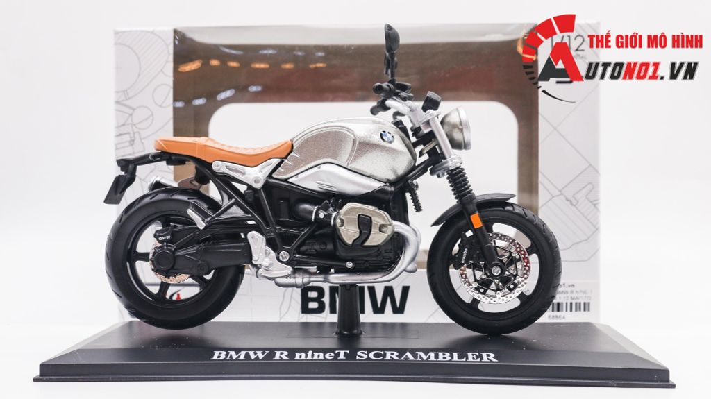 MÔ HÌNH XE BMW R NINE T SCRAMBLER 1:12 MAISTO 6886