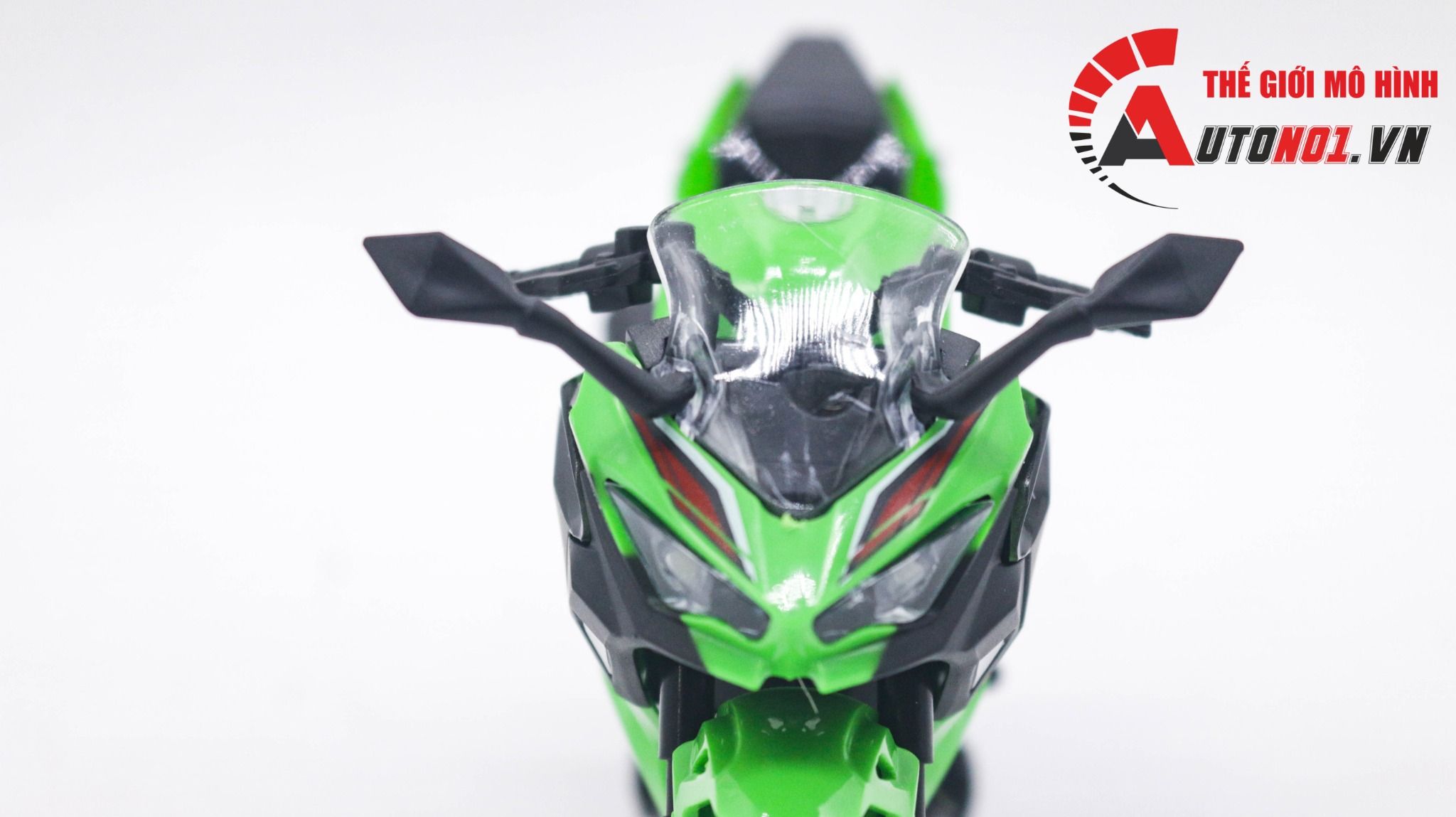  Mô hình xe Kawasaki Ninja 400 tỉ lệ 1:12 Huayi Alloy MT059 