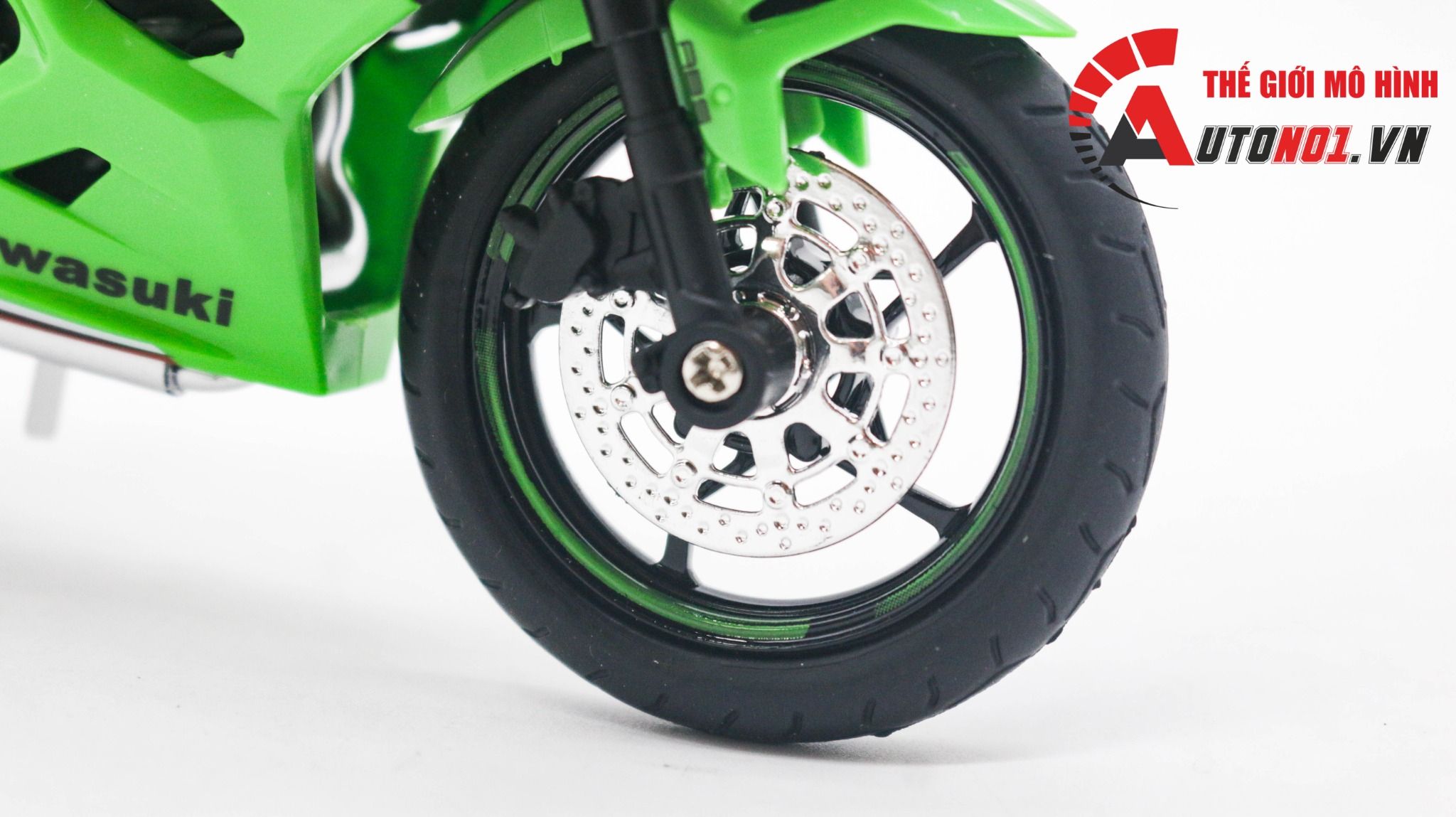  Mô hình xe Kawasaki Ninja 400 tỉ lệ 1:12 Huayi Alloy MT059 