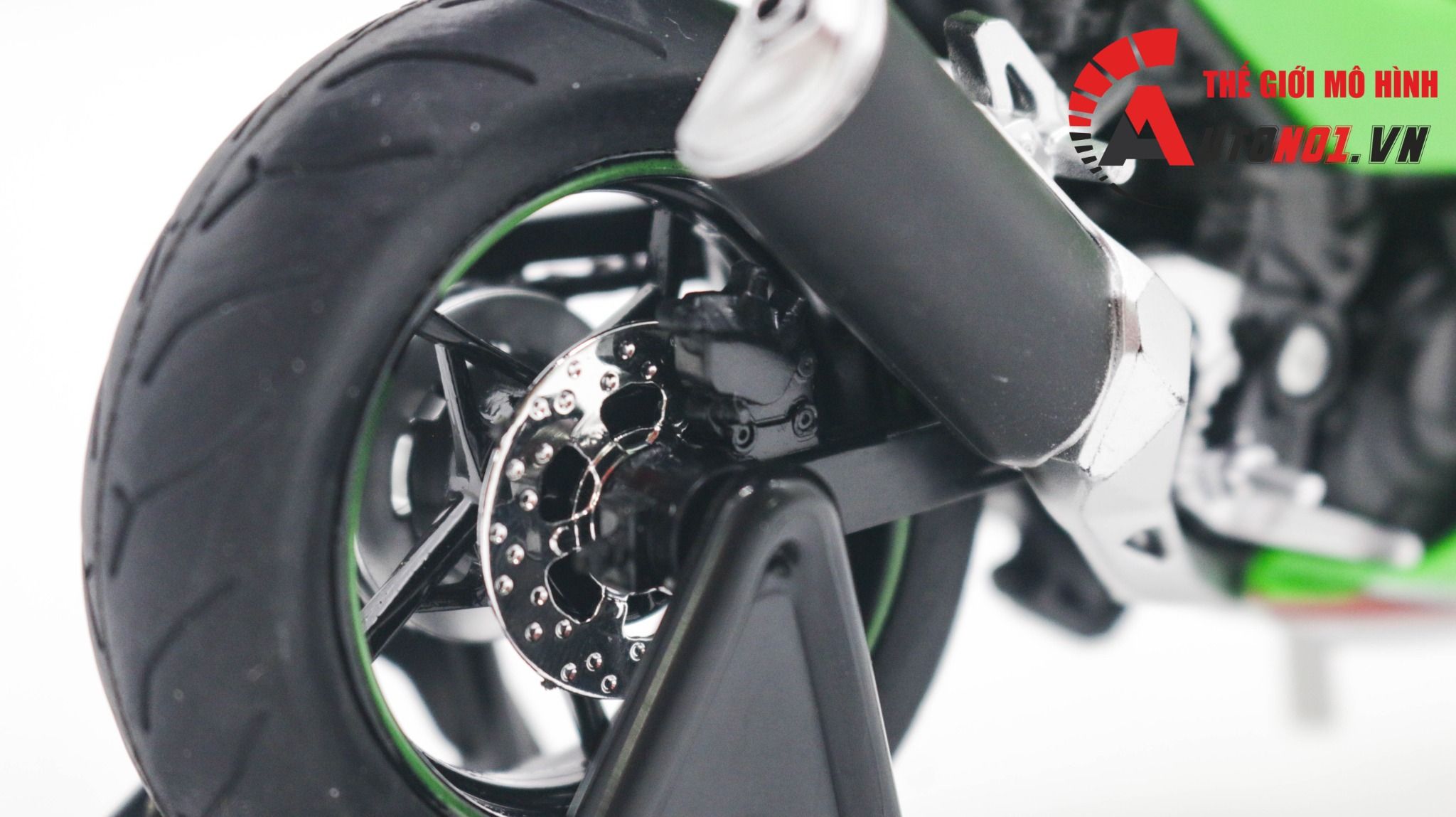  Mô hình xe Kawasaki Ninja 400 tỉ lệ 1:12 Huayi Alloy MT059 