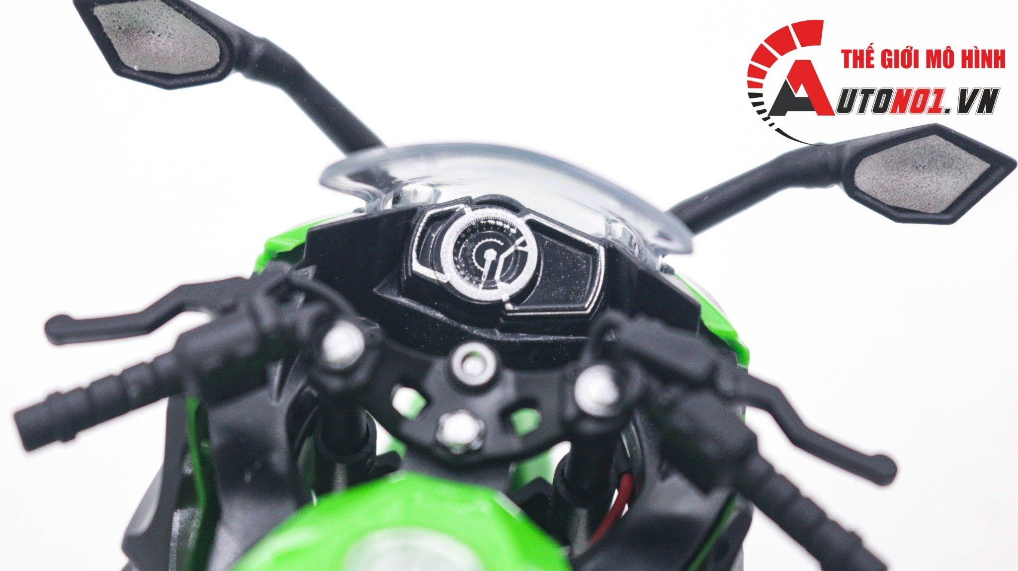  Mô hình xe Kawasaki Ninja 400 tỉ lệ 1:12 Huayi Alloy MT059 