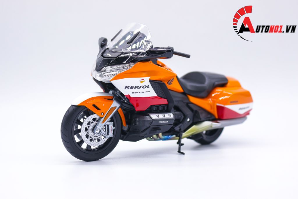 MÔ HÌNH XE HONDA GOLDWING 2020 CUSTOM REPSOL 1:12 WELLY D154