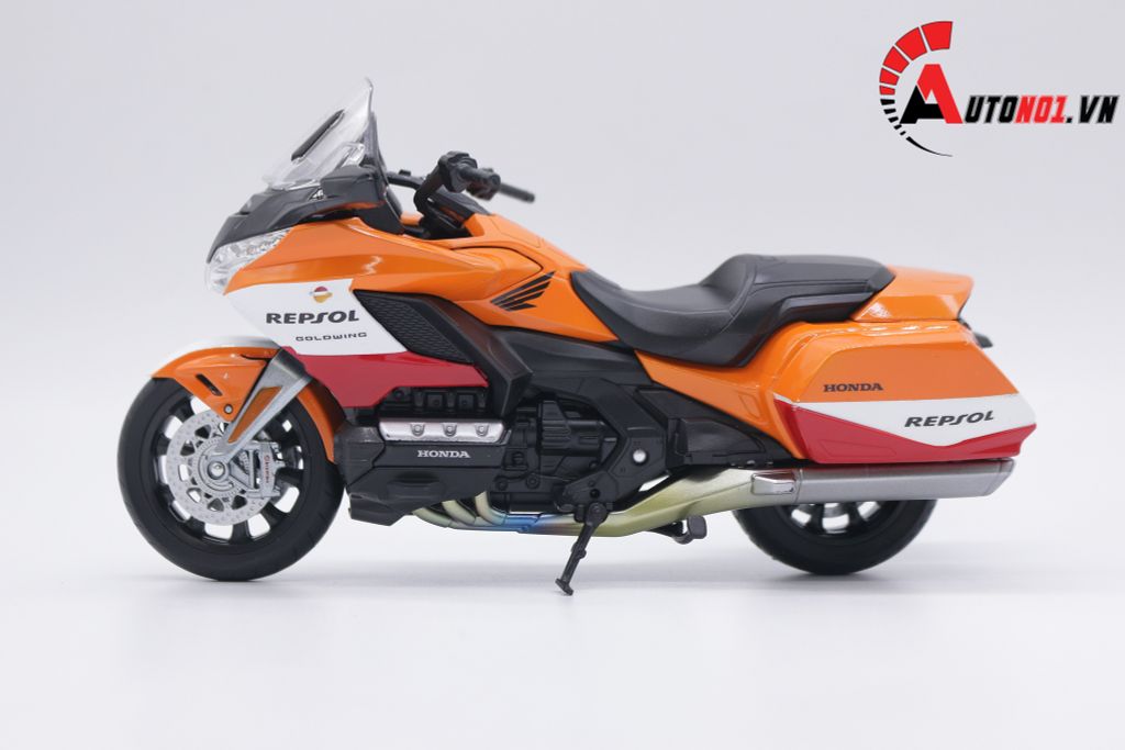 MÔ HÌNH XE HONDA GOLDWING 2020 CUSTOM REPSOL 1:12 WELLY D154