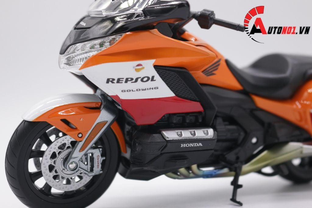 MÔ HÌNH XE HONDA GOLDWING 2020 CUSTOM REPSOL 1:12 WELLY D154