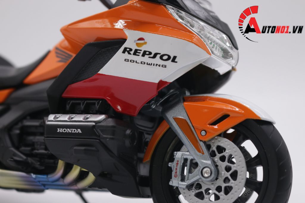 MÔ HÌNH XE HONDA GOLDWING 2020 CUSTOM REPSOL 1:12 WELLY D154