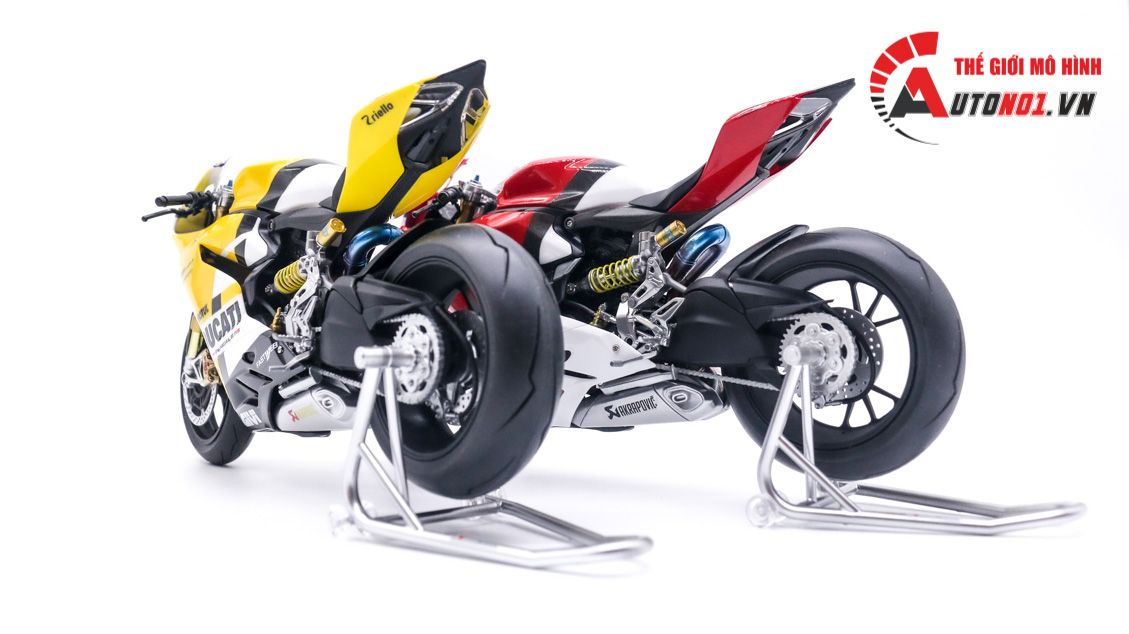  Mô hình xe cao cấp Ducati 899 Panigale Yellow Tỉ Lệ 1:12 Tamiya D127 