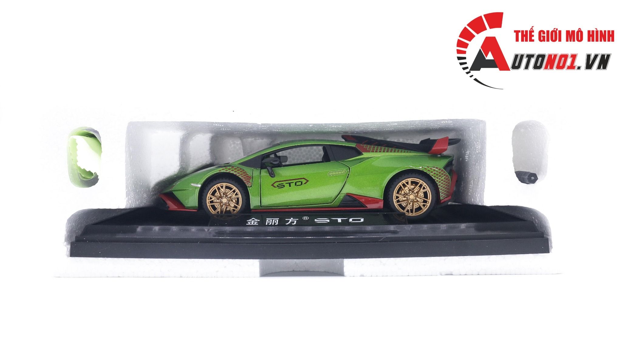  Mô hình xe Lamborghini Huracan Sto full open 1:24 Jin Lifang OT414 