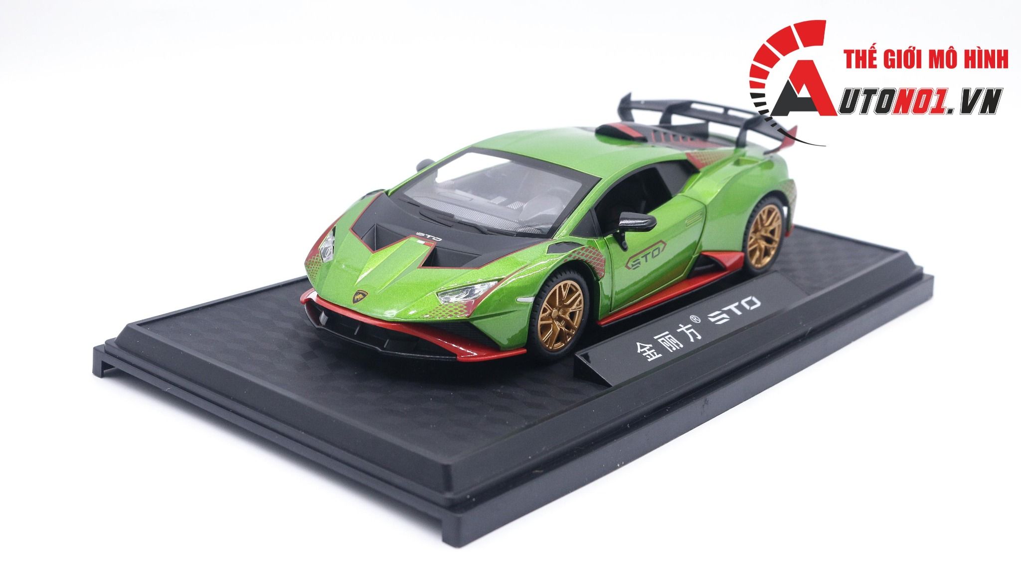  Mô hình xe Lamborghini Huracan Sto full open 1:24 Jin Lifang OT414 