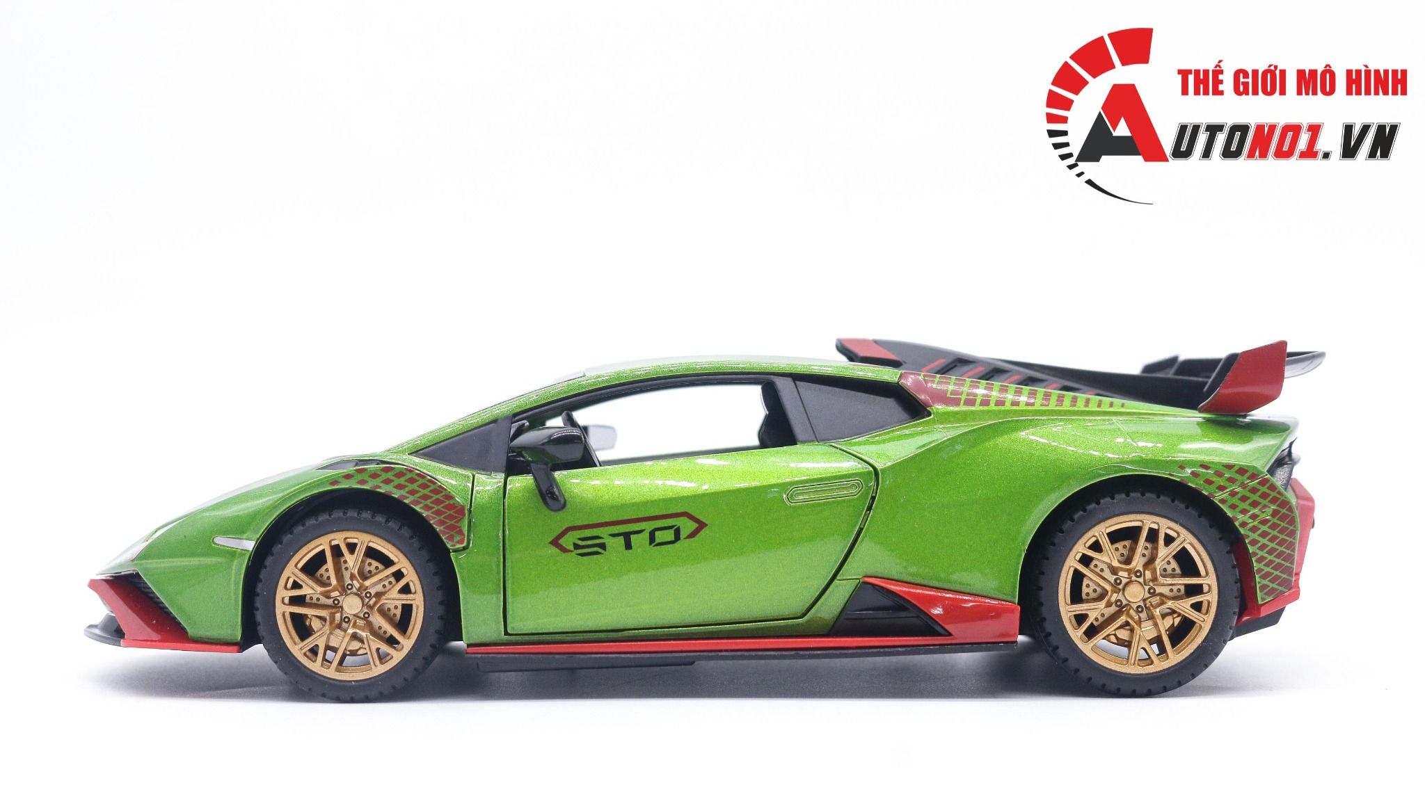  Mô hình xe Lamborghini Huracan Sto full open 1:24 Jin Lifang OT414 