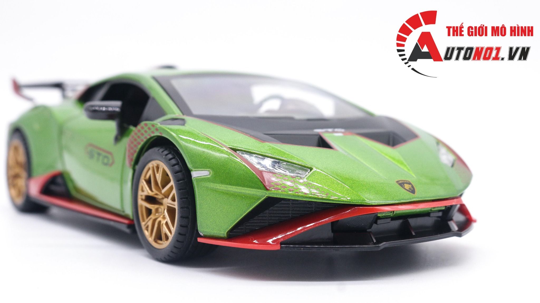  Mô hình xe Lamborghini Huracan Sto full open 1:24 Jin Lifang OT414 