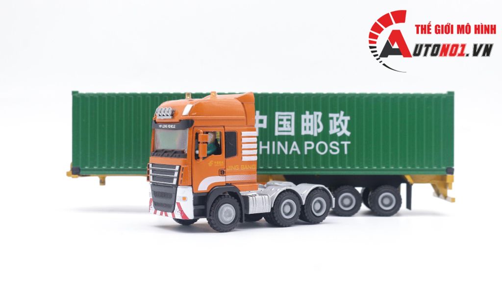 MÔ HÌNH XE CONTAINER CHỞ HÀNG 1:50 JINGBANG 7877A