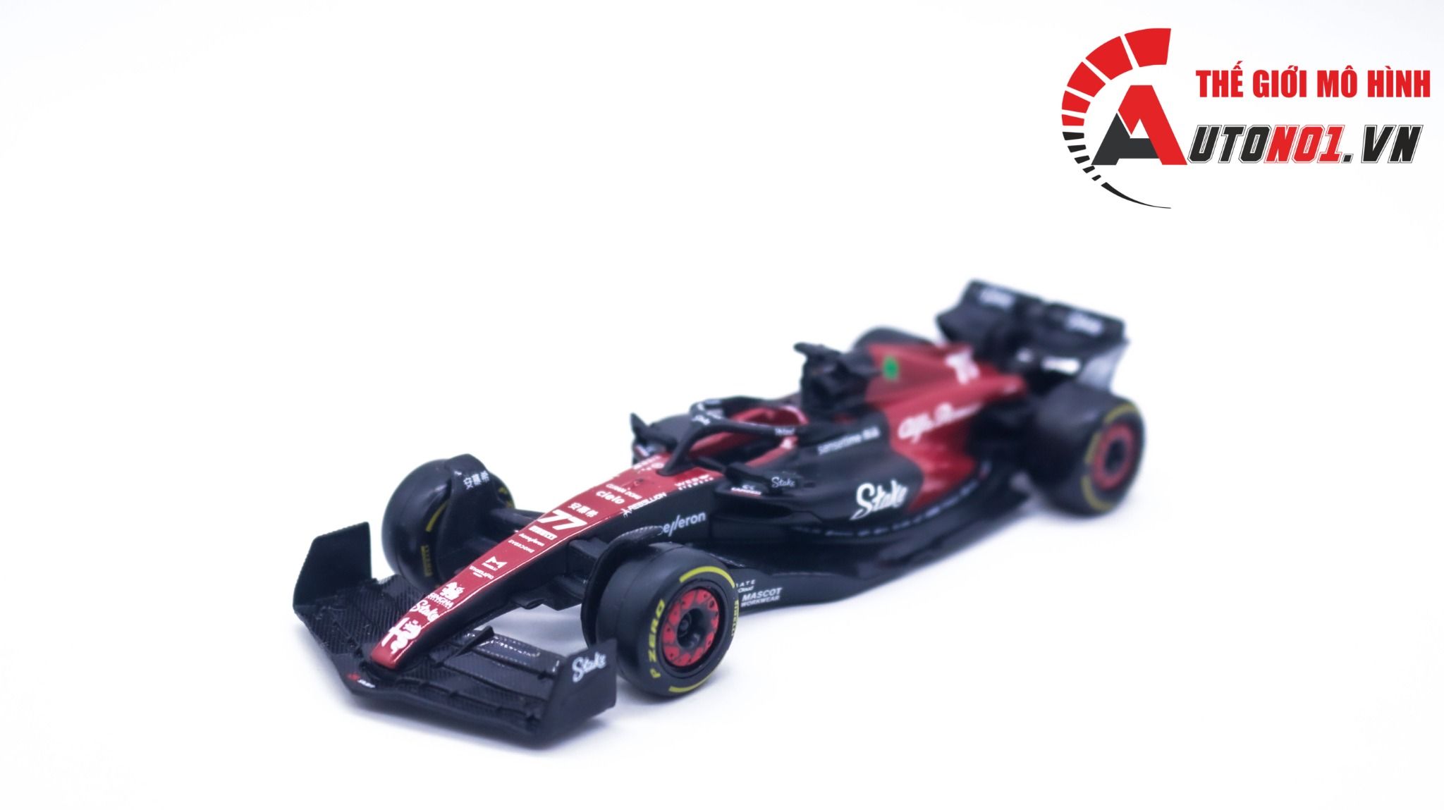  Mô hình xe đua F1 Alfa Romeo Team Stake 2023 Formular C43 tỉ lệ 1:43 Bburago OT292 