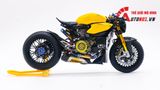  Mô hình xe cao cấp Ducati 1199 Panigale Cafe Racer yellow cao cấp nồi khô ghi đông mâm căm 1:12 Tamiya D201 