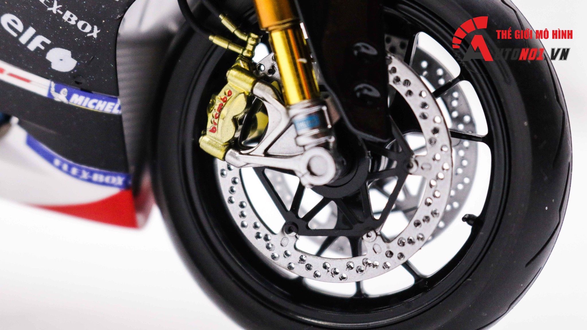  Mô hình xe Ducati 1199 Panigale S Custom Autono1 Anniversary Nồi Khô 1:12 Tamiya D074 