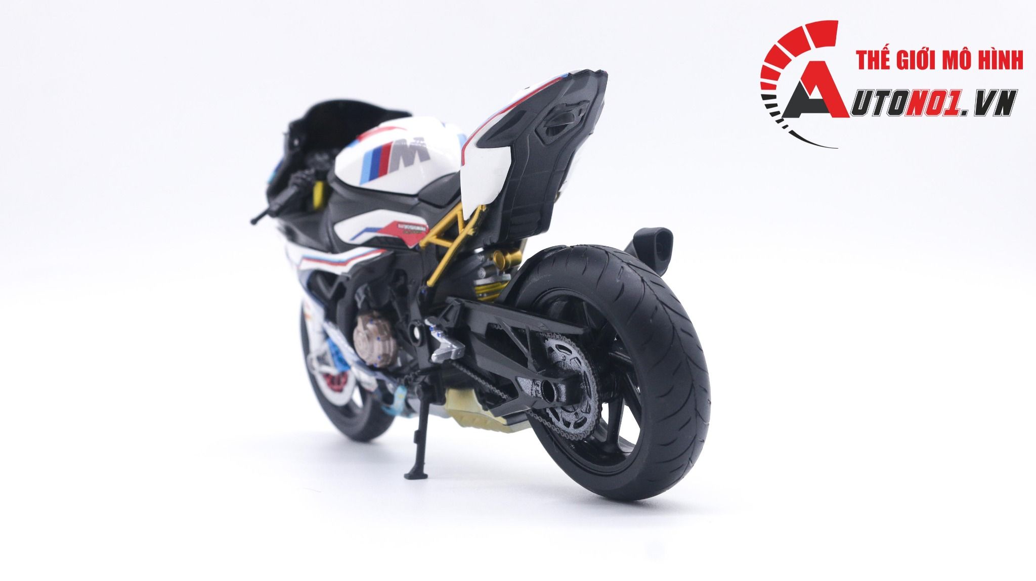  Mô hình xe độ Bmw S1000rr 2020 Race Bonovo Action tỉ lệ 1:12 Autono1 Welly D226I 