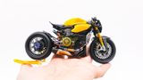  Mô hình xe cao cấp Ducati 1199 Panigale Cafe Racer yellow cao cấp nồi khô ghi đông mâm căm 1:12 Tamiya D201 