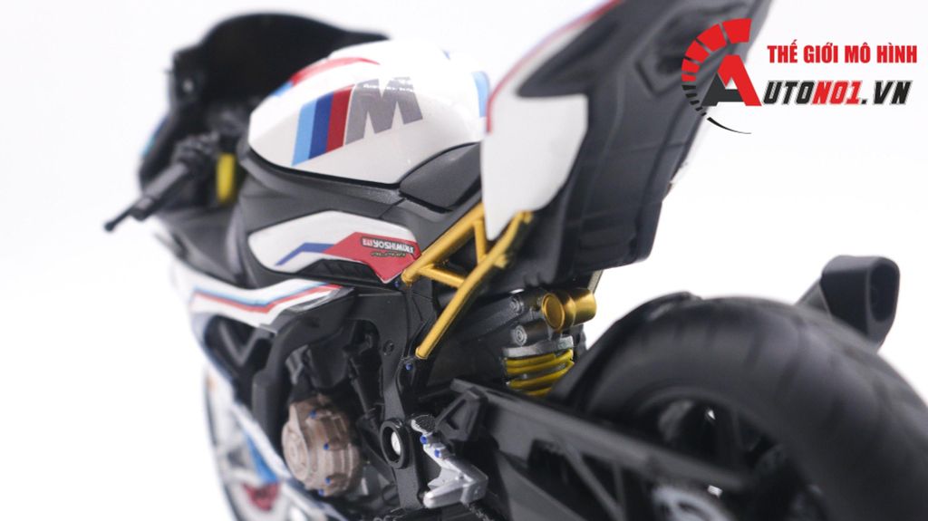 MÔ HÌNH XE BMW S1000RR 2020 RACE BONOVO ACTION WELLY 1:12 AUTONO1 D226I