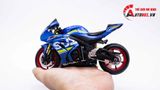  Mô hình xe độ Suzuki Gsx-R1000 Mâm độ pô Blue 1:12 Autono1 MSZ D110B 