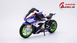  Mô hình xe độ Bmw S1000rr White Blue 2020 độ Pô 1:12 Autono1 Alloy D160E 