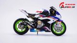  Mô hình xe độ Bmw S1000rr White Blue 2020 độ Pô 1:12 Autono1 Alloy D160E 