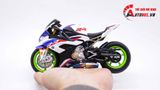  Mô hình xe độ Bmw S1000rr White Blue 2020 độ Pô 1:12 Autono1 Alloy D160E 