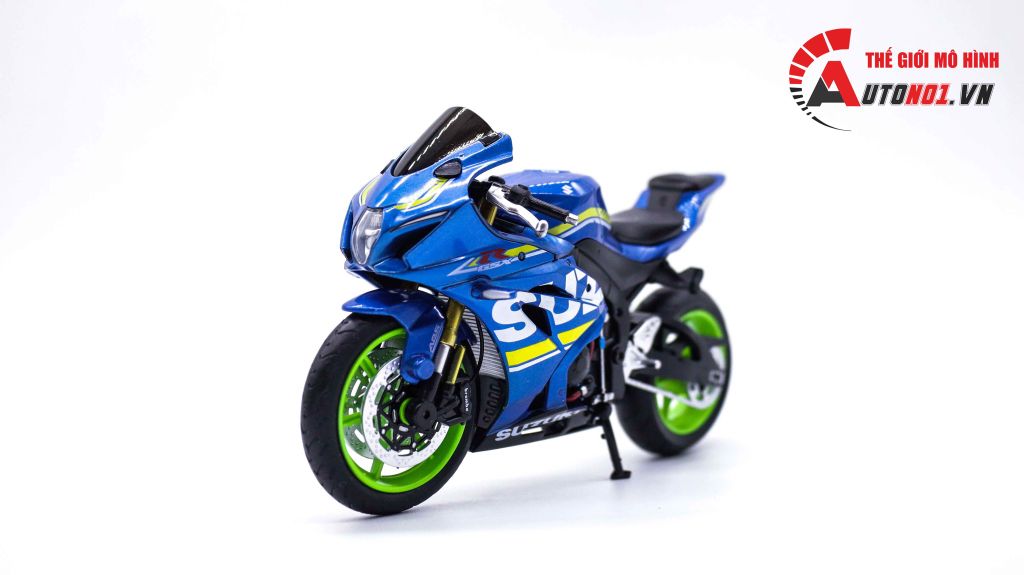 MÔ HÌNH XE ĐỘ SUZUKI GSX-R1000 ĐỘ MÂM - ĐỘ PÔ AR BLUE 1:12 AUTONO1 D117