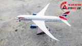  Mô hình máy bay Anh Quốc British Airways Boeing B787 47cm có đèn led tự động theo tiếng vỗ tay hoặc chạm MB47045 