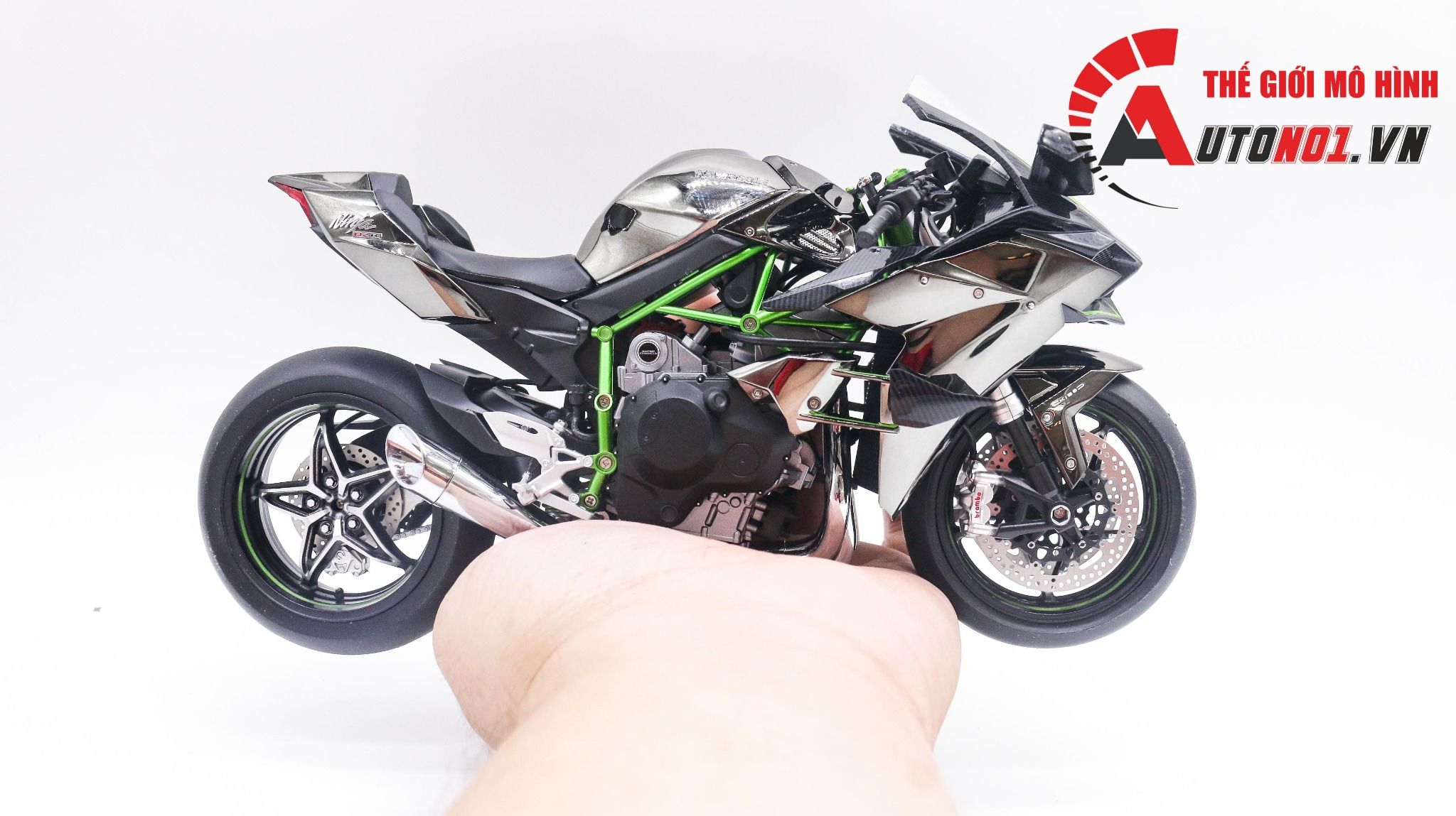  Mô hình xe cao cấp Kawasaki H2r Hoàn Thiện 1:9 Meng D230b 