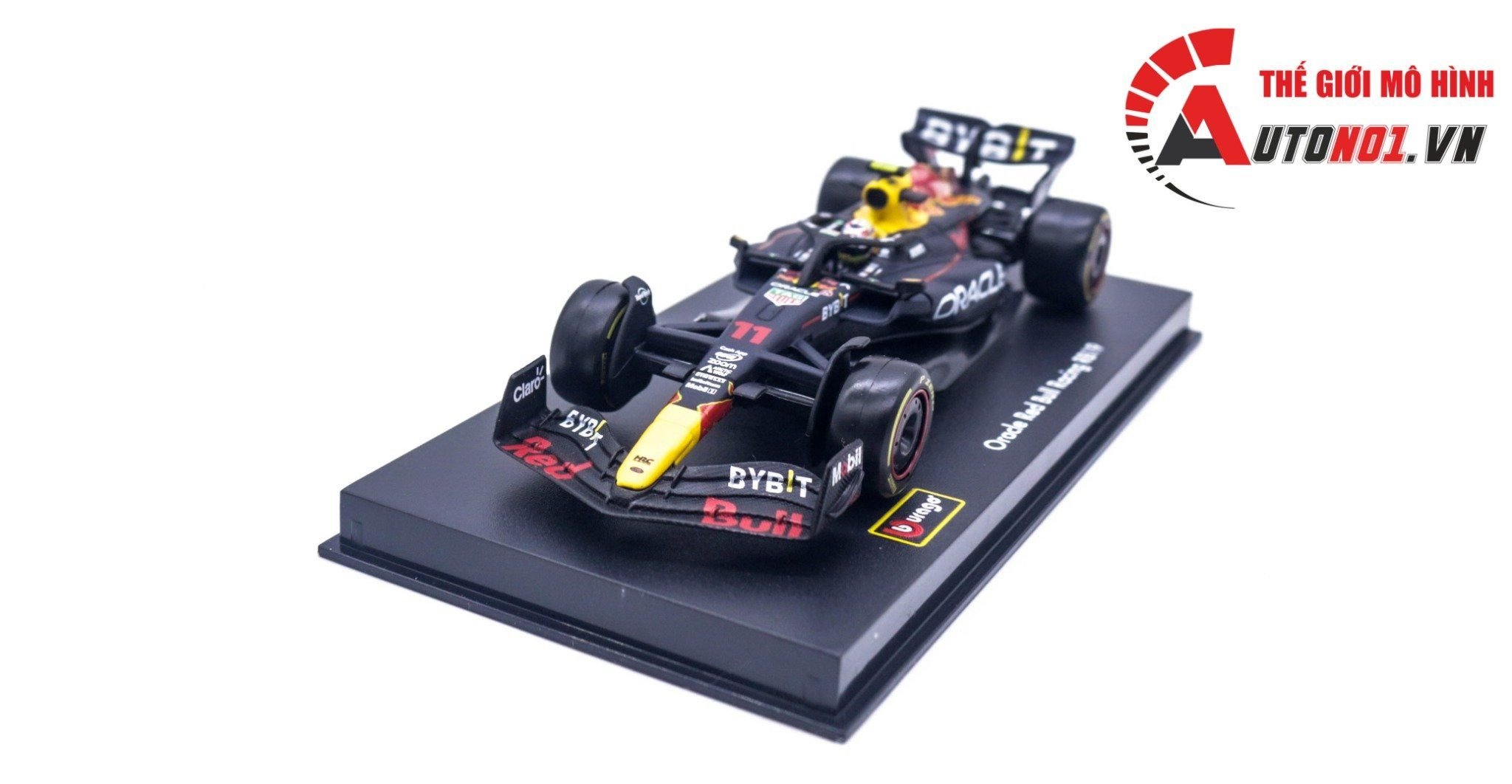  Mô hình xe đua F1 Formula Honda Red bull 2023 RB19 hộp mica có figure tỉ lệ 1:43 Bburago OT321 