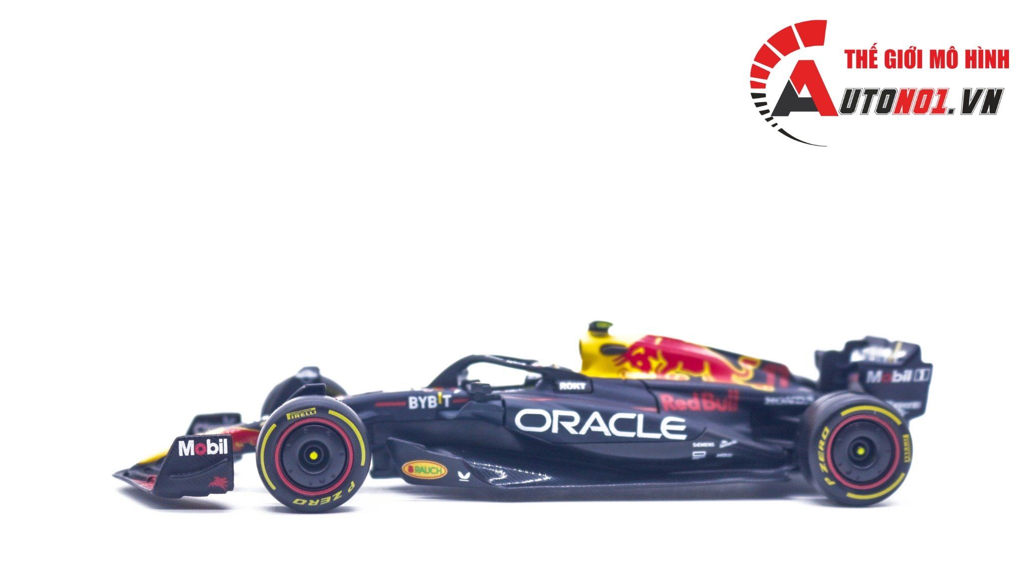  Mô hình xe đua F1 Formula Honda Red bull 2023 RB19 hộp mica có figure tỉ lệ 1:43 Bburago OT321 