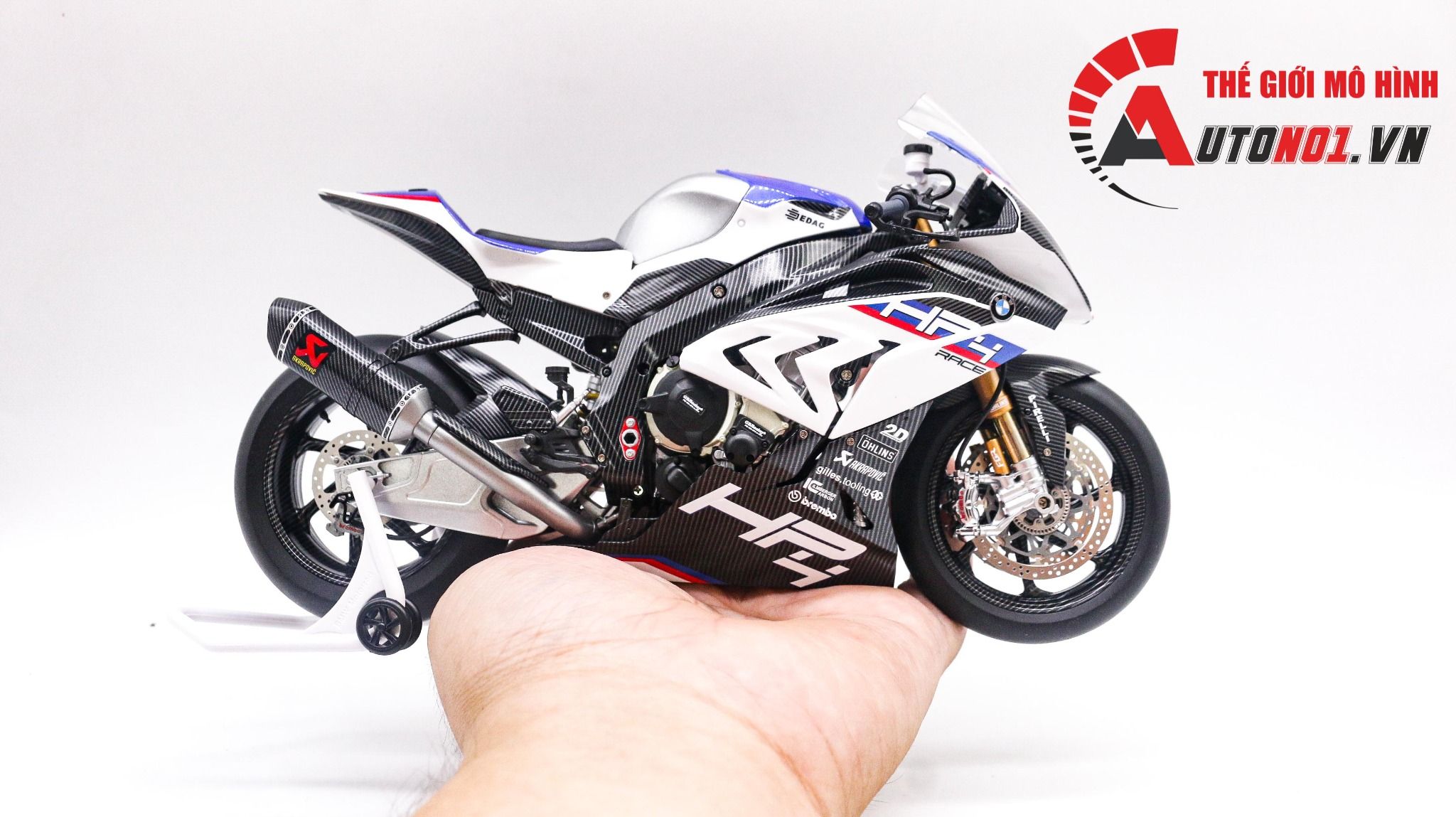  Mô hình xe cao cấp Bmw S1000 HP4 Race 1:9 Meng D230A 