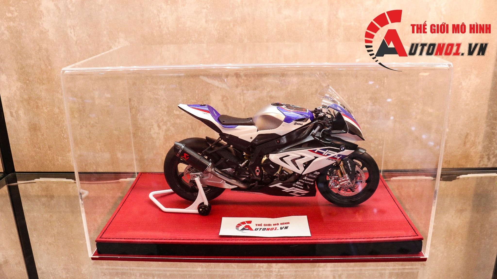  Mô hình xe cao cấp Bmw S1000 HP4 Race 1:9 Meng D230A 