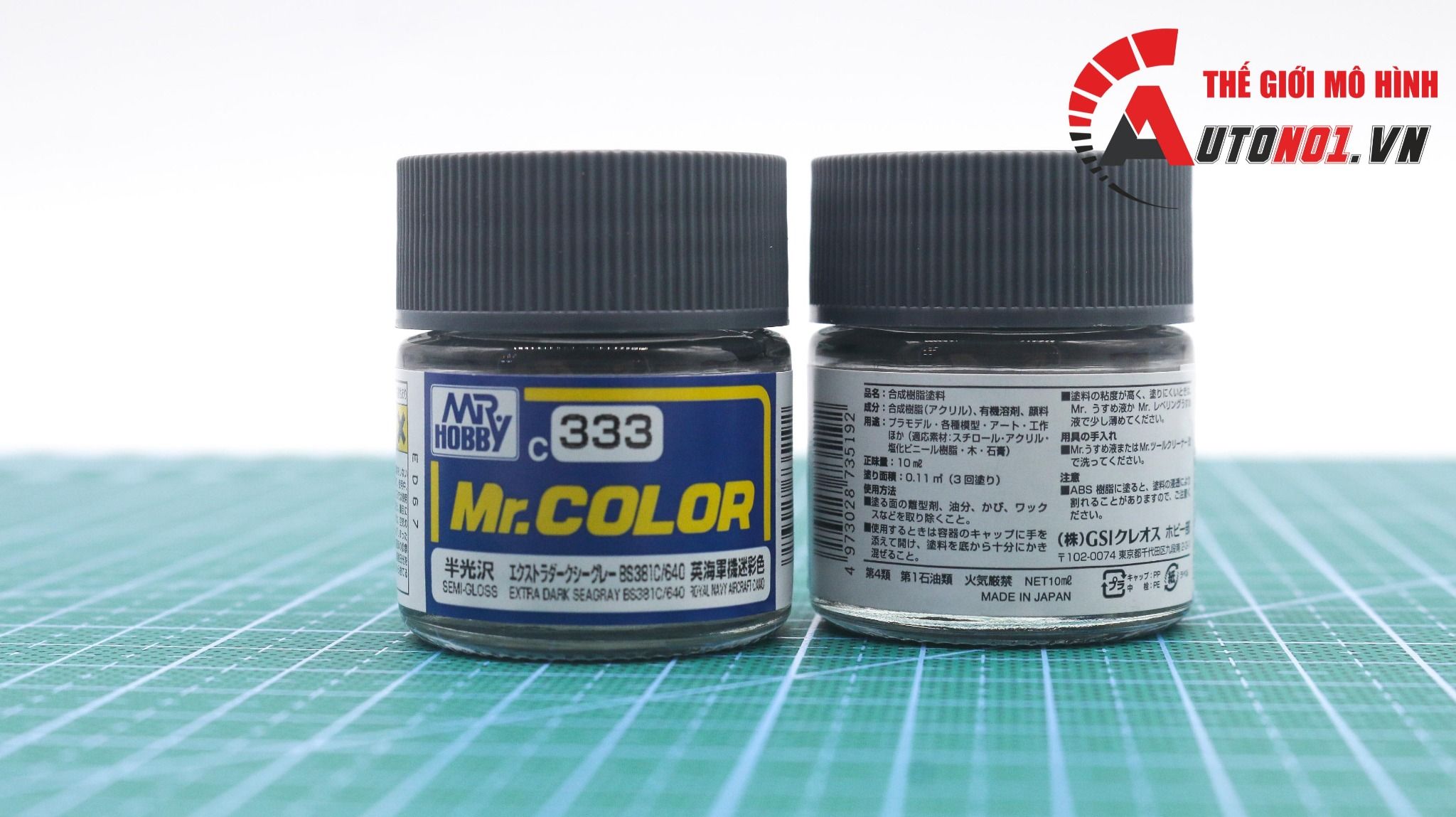  Lacquer c333 extra dark sea gray sơn mô hình màu xám xanh10ml Mr.Hobby C333 