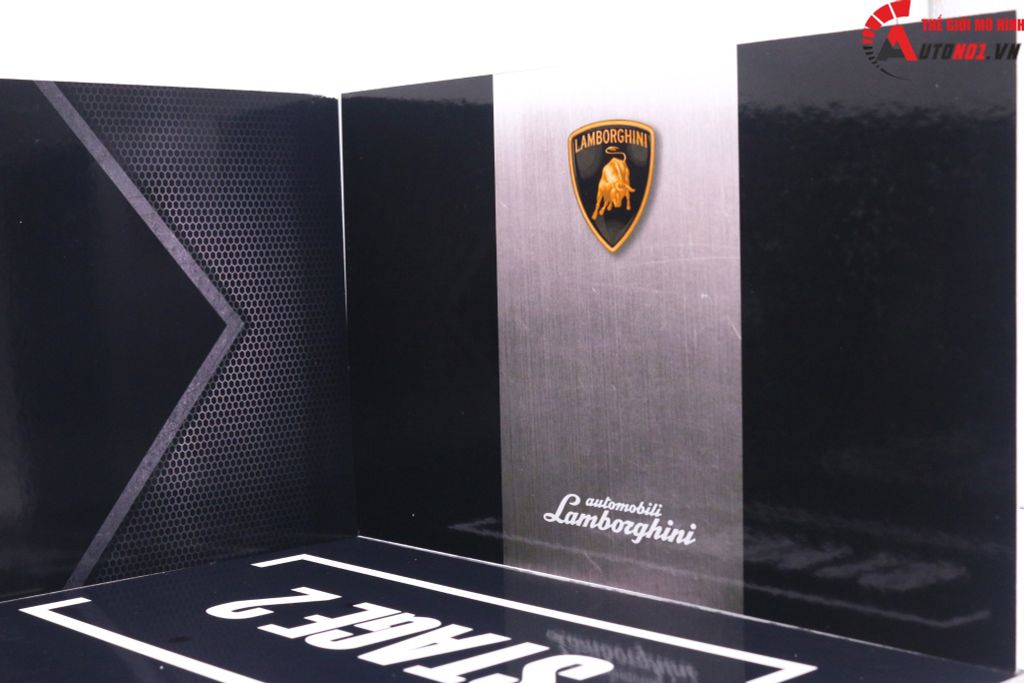 DIORAMA DECOR SHOWROOM LAMBORGHINI 35 25 15CM 1:24 PK021