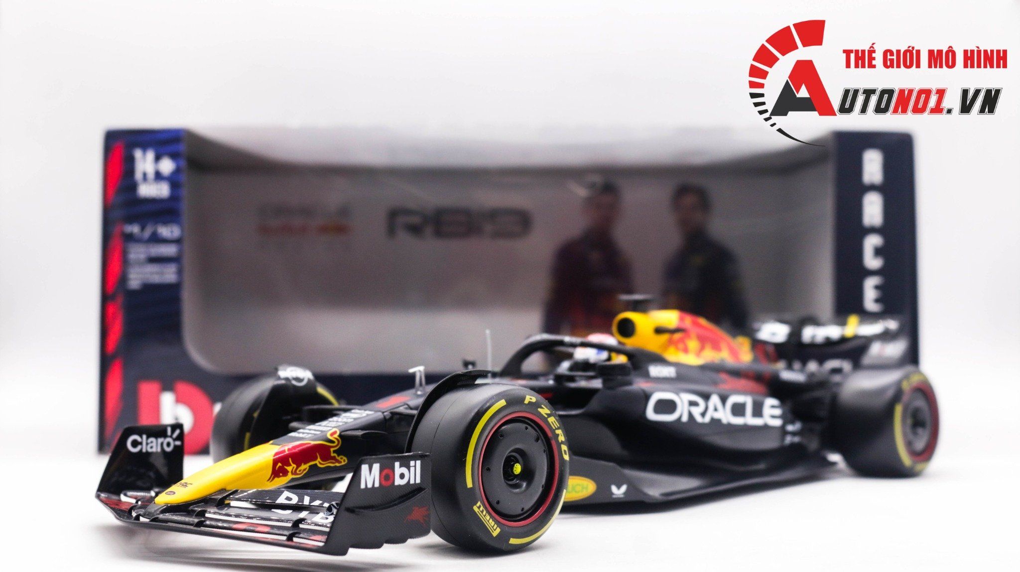  Mô hình xe đua F1 Redbull RB19 2023 Formular tỉ lệ 1:18 Bburago OT327 